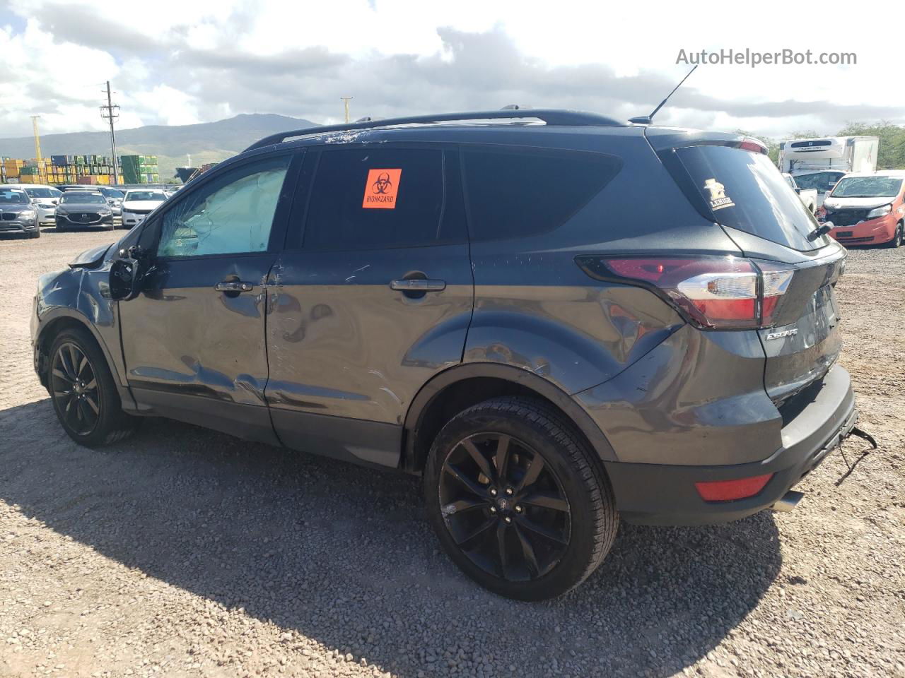 2017 Ford Escape Titanium Серый vin: 1FMCU0JD6HUE97624