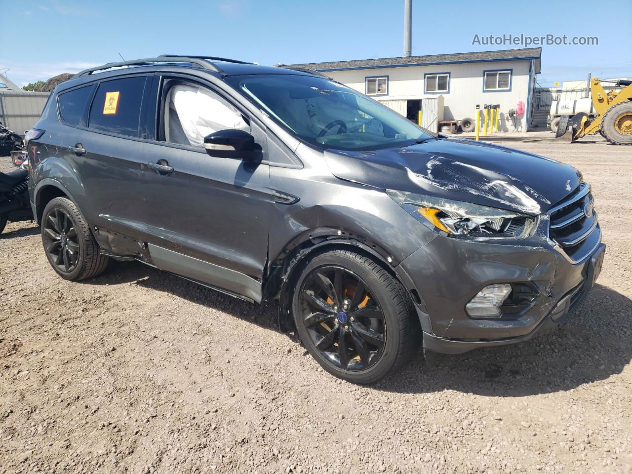 2017 Ford Escape Titanium Серый vin: 1FMCU0JD6HUE97624