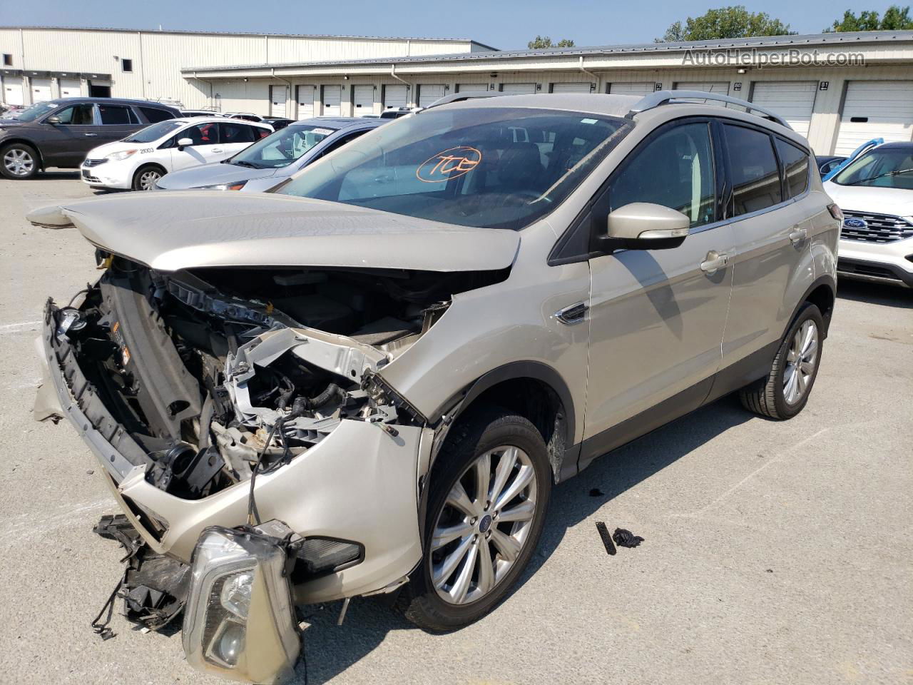 2017 Ford Escape Titanium Cream vin: 1FMCU0JD7HUE68410