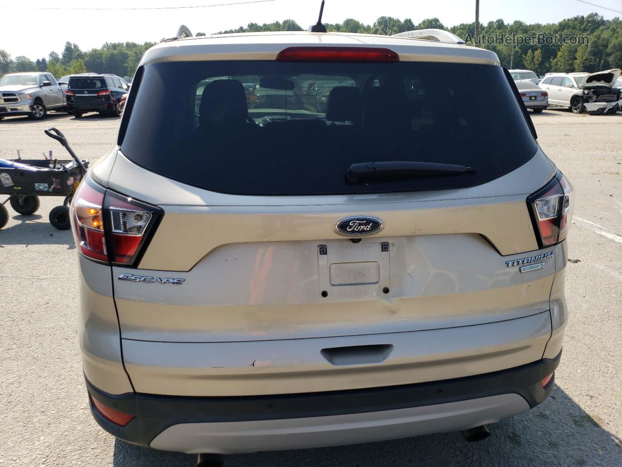 2017 Ford Escape Titanium Cream vin: 1FMCU0JD7HUE68410