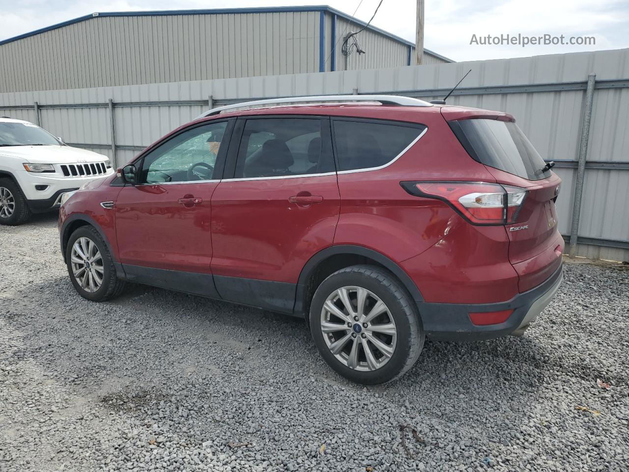 2017 Ford Escape Titanium Красный vin: 1FMCU0JD8HUD18273