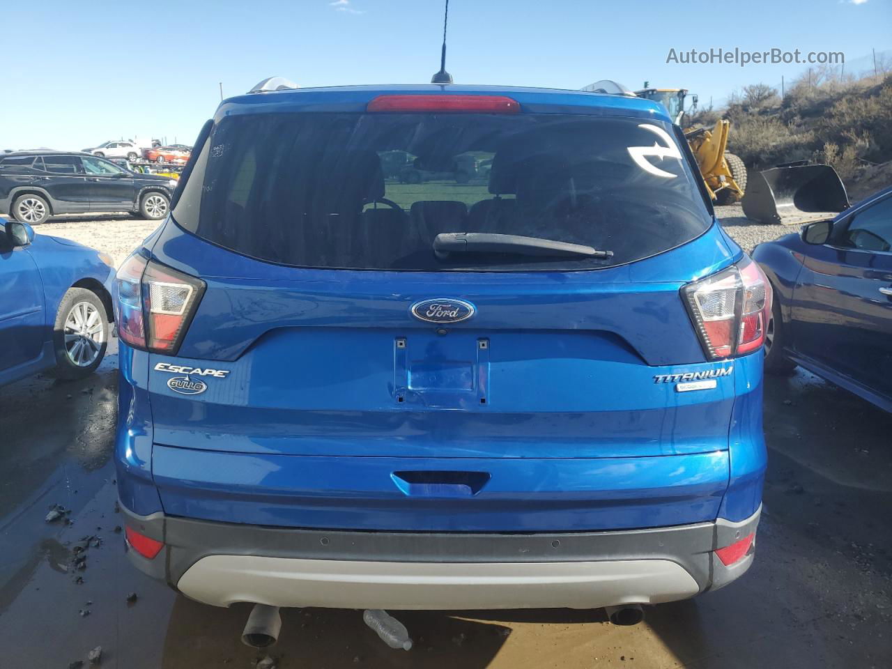 2017 Ford Escape Titanium Blue vin: 1FMCU0JD9HUA49314