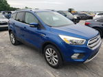 2017 Ford Escape Titanium Синий vin: 1FMCU0JDXHUA88641