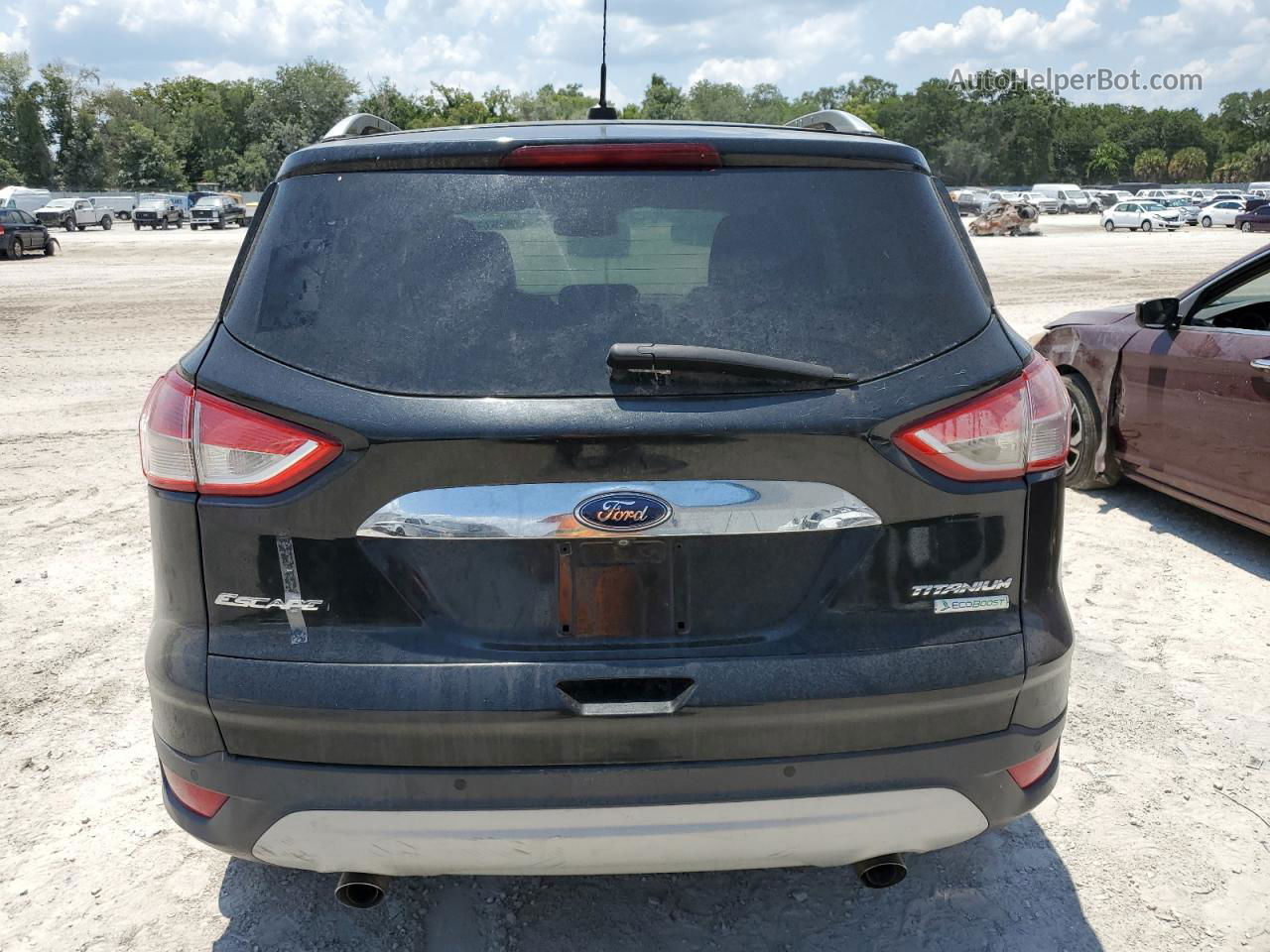 2014 Ford Escape Titanium Black vin: 1FMCU0JX0EUC06928