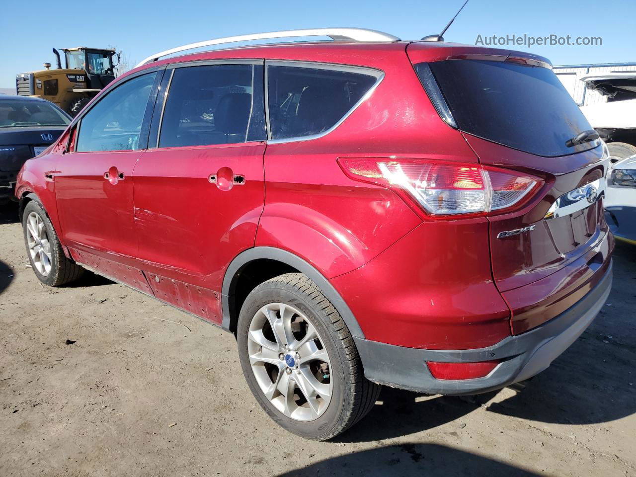 2014 Ford Escape Titanium Maroon vin: 1FMCU0JX1EUB70909