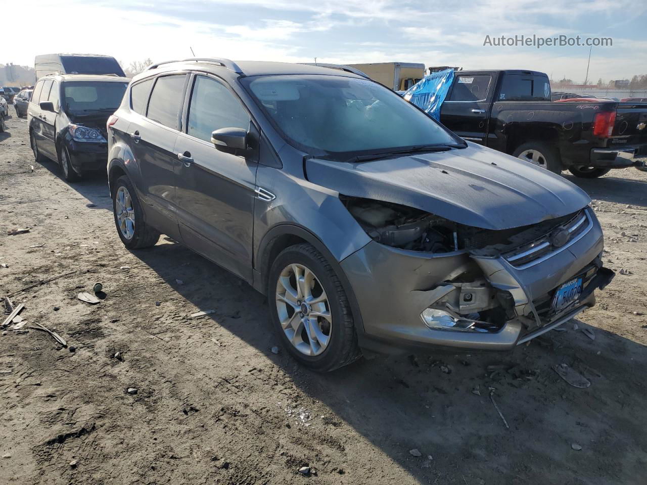 2014 Ford Escape Titanium Charcoal vin: 1FMCU0JX1EUC84862