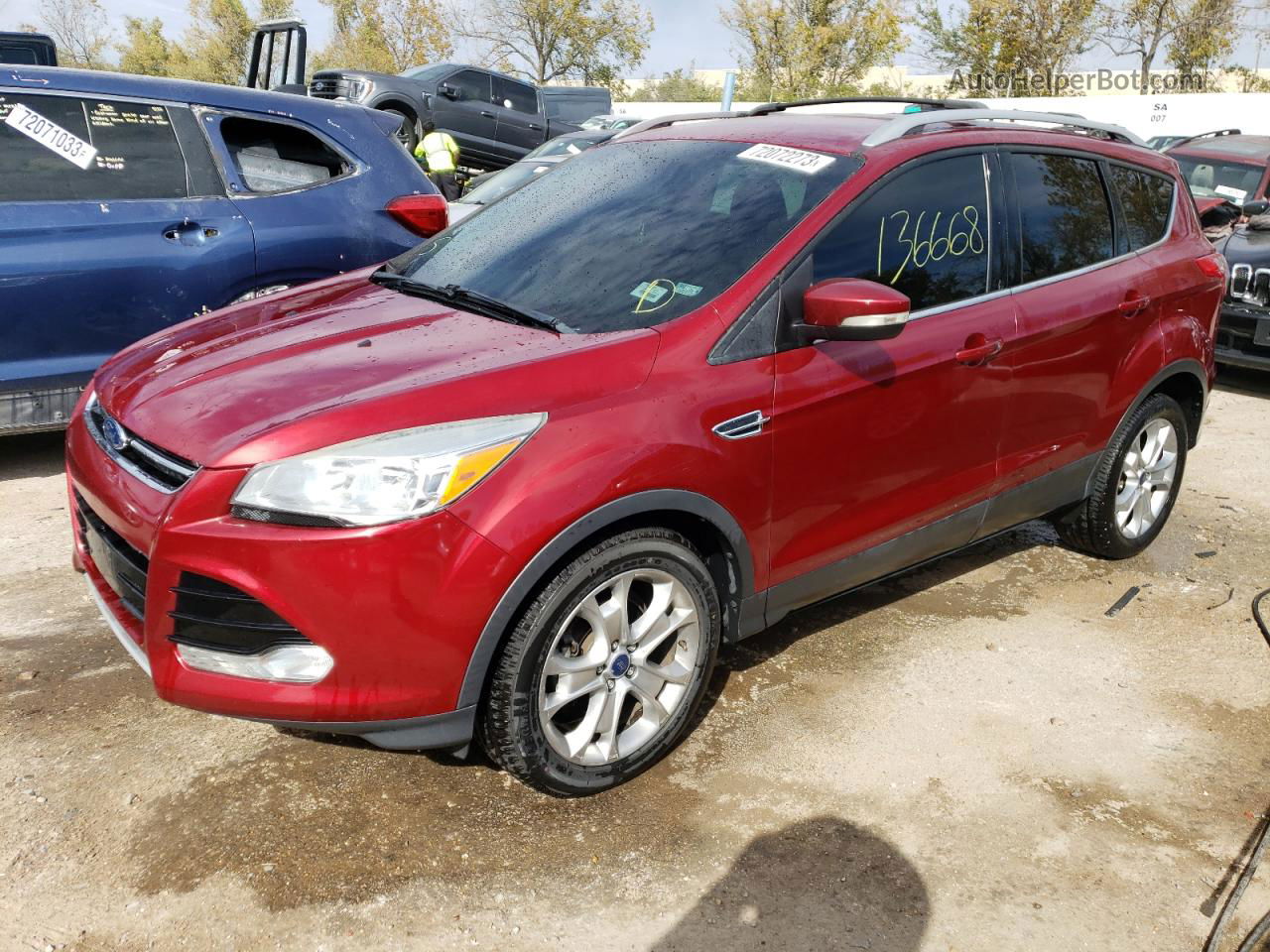 2015 Ford Escape Titanium Red vin: 1FMCU0JX1FUB29987