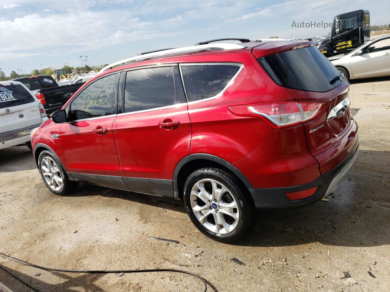 2015 Ford Escape Titanium Red vin: 1FMCU0JX1FUB29987