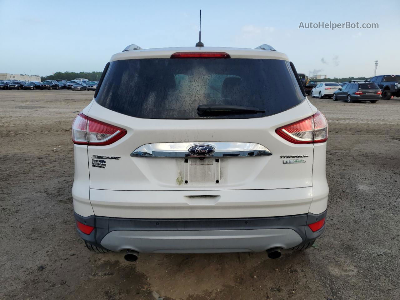 2015 Ford Escape Titanium White vin: 1FMCU0JX2FUA99785