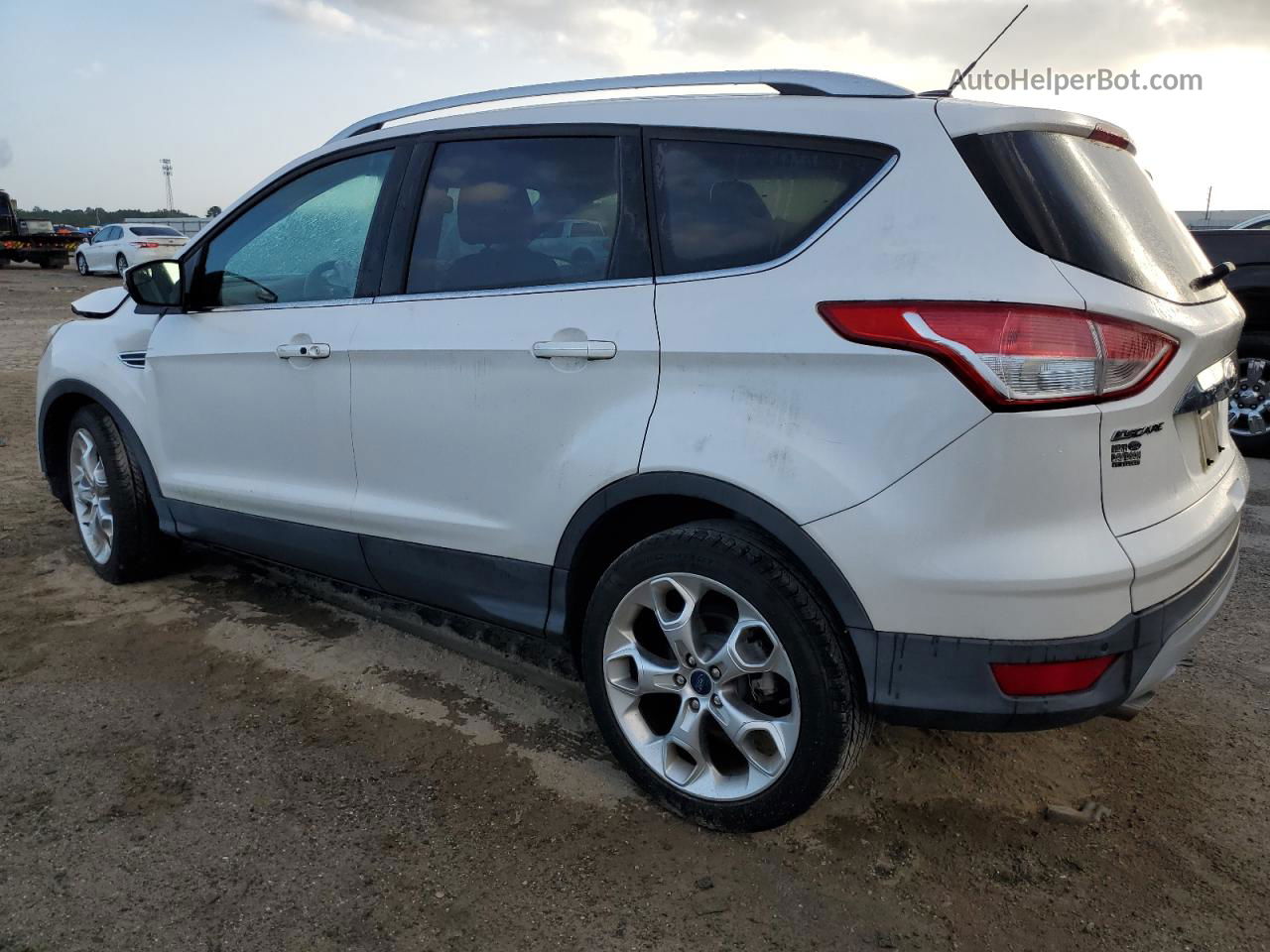 2015 Ford Escape Titanium White vin: 1FMCU0JX2FUA99785