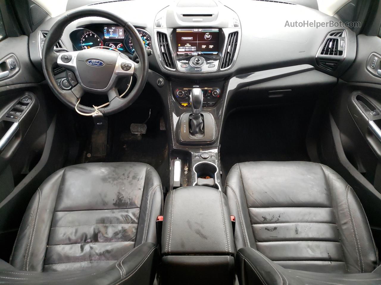 2015 Ford Escape Titanium Серый vin: 1FMCU0JX2FUB70001