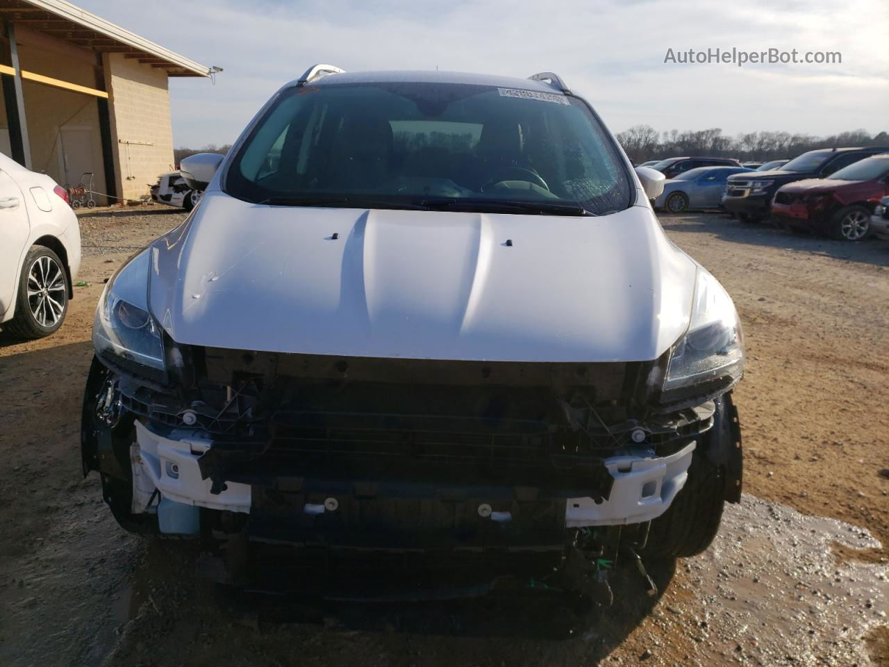 2015 Ford Escape Titanium White vin: 1FMCU0JX3FUA99763