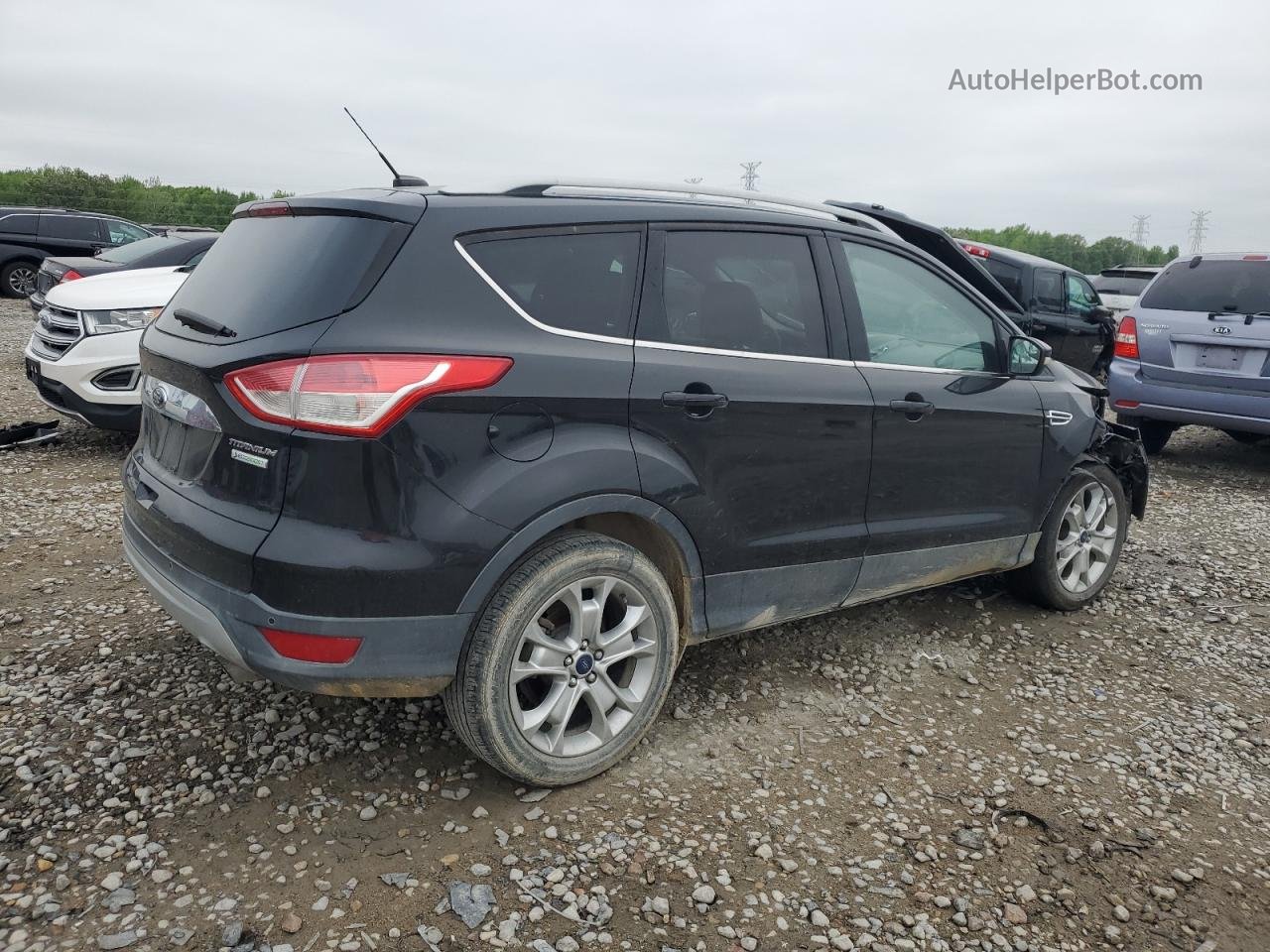 2015 Ford Escape Titanium Black vin: 1FMCU0JX3FUB24970