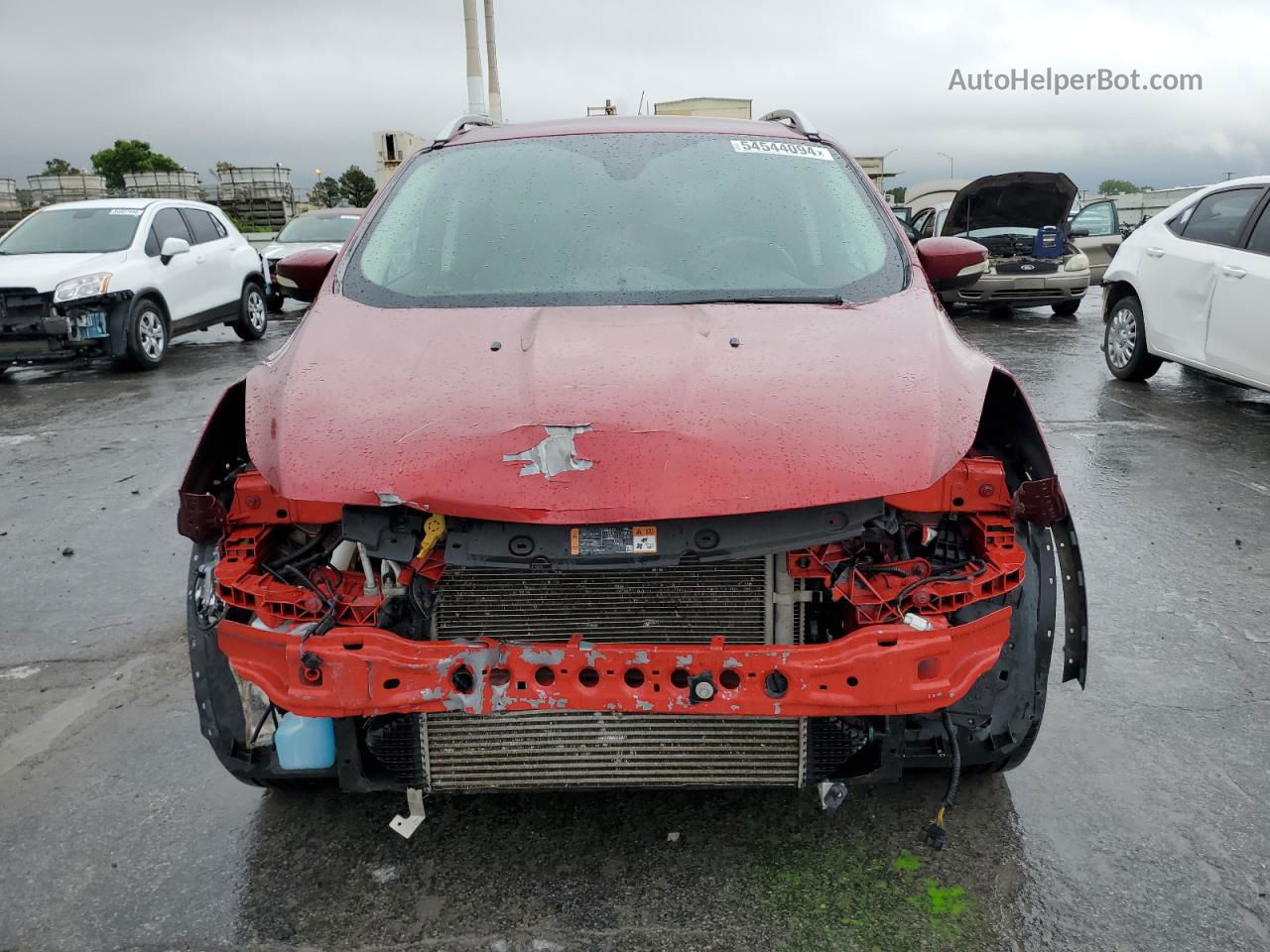 2015 Ford Escape Titanium Red vin: 1FMCU0JX3FUC42534