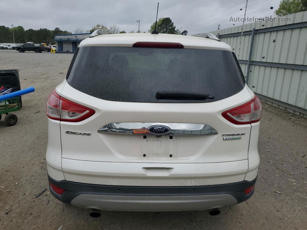 2014 Ford Escape Titanium Белый vin: 1FMCU0JX4EUB28685