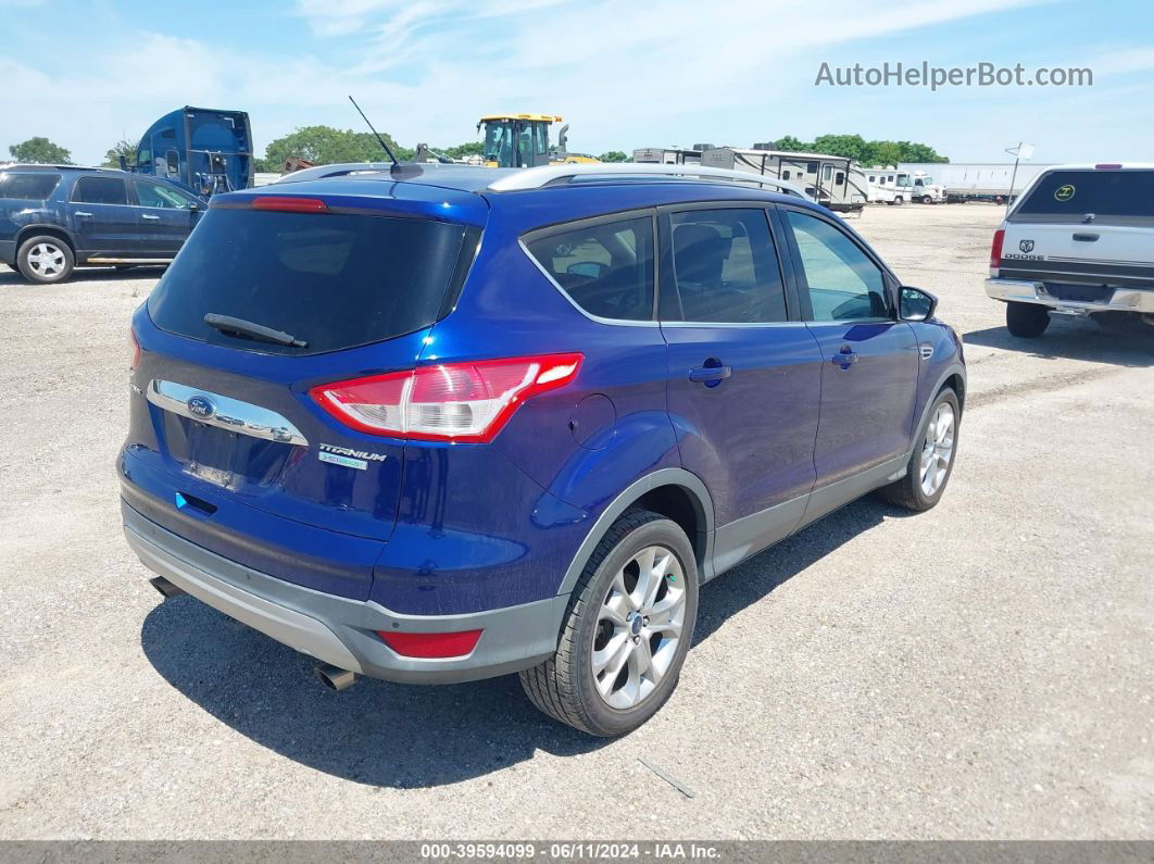 2014 Ford Escape Titanium Blue vin: 1FMCU0JX4EUB51724