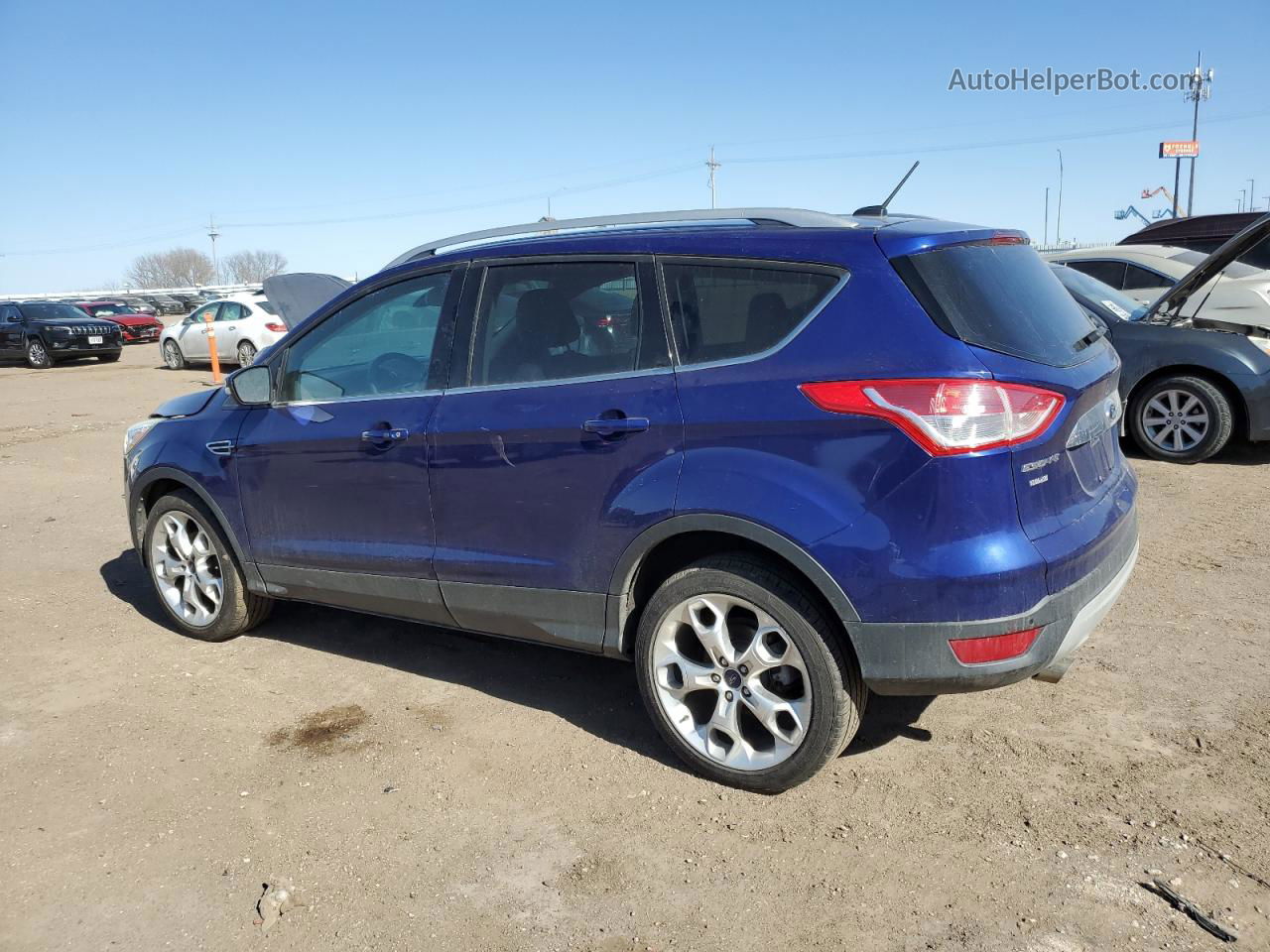 2014 Ford Escape Titanium Blue vin: 1FMCU0JX4EUB54087