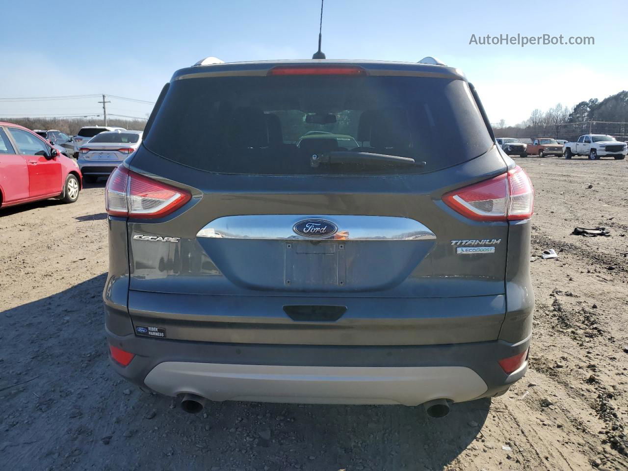 2016 Ford Escape Titanium Серый vin: 1FMCU0JX4GUB13784