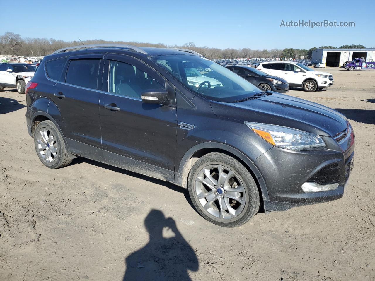 2016 Ford Escape Titanium Серый vin: 1FMCU0JX4GUB13784