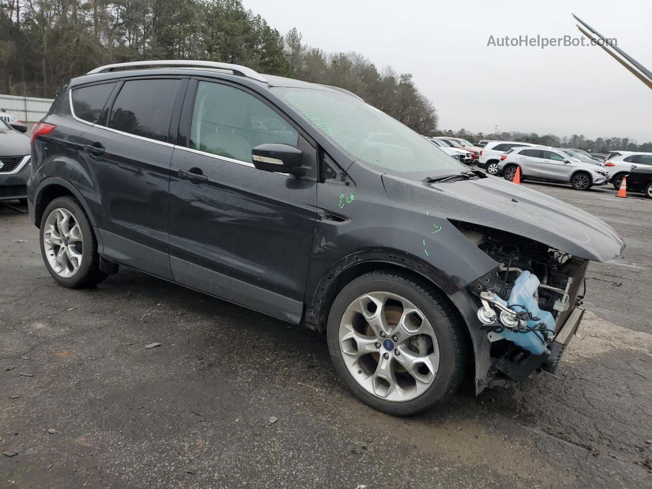 2014 Ford Escape Titanium Black vin: 1FMCU0JX5EUA27641