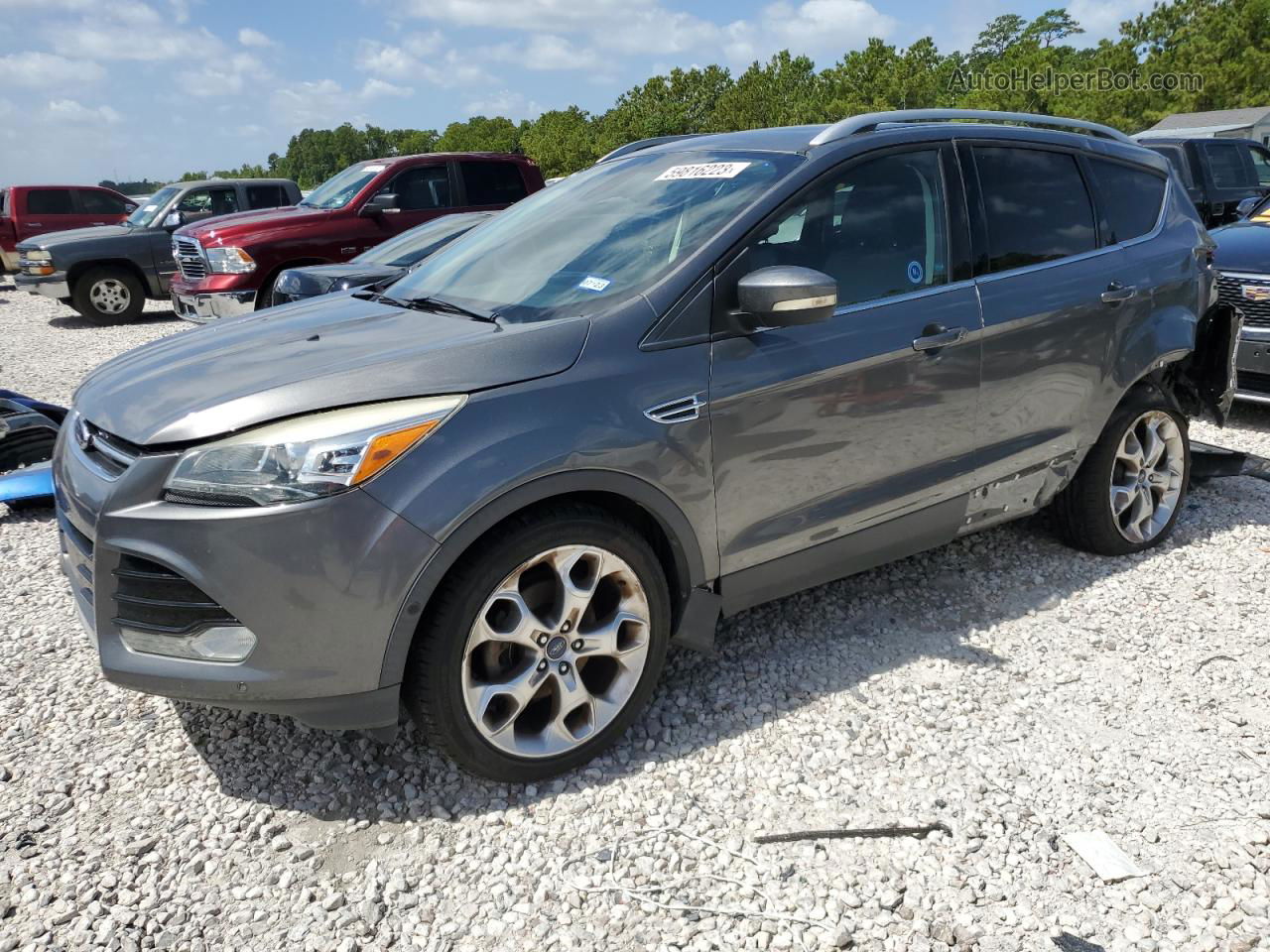 2014 Ford Escape Titanium Charcoal vin: 1FMCU0JX6EUD57823