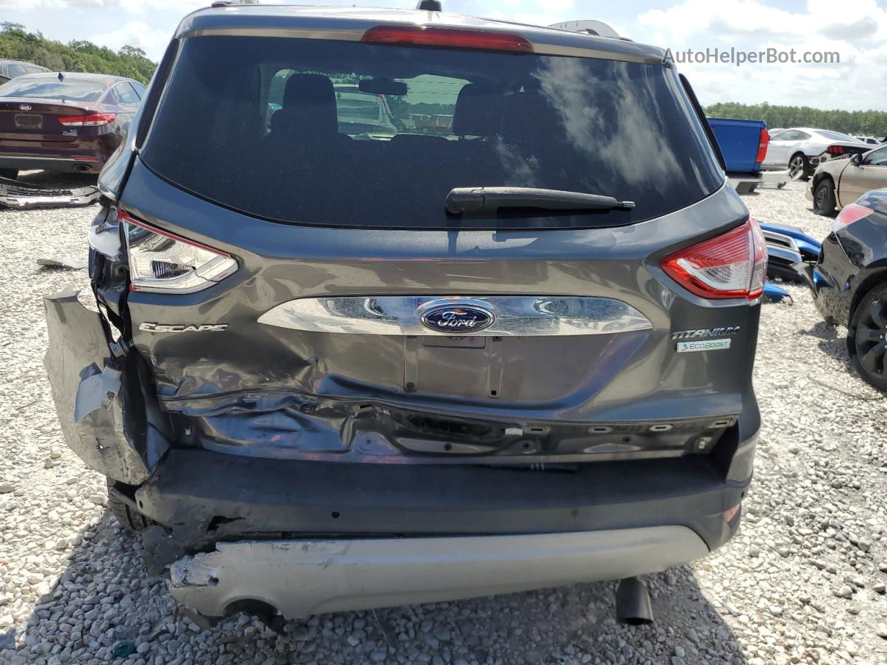 2014 Ford Escape Titanium Charcoal vin: 1FMCU0JX6EUD57823