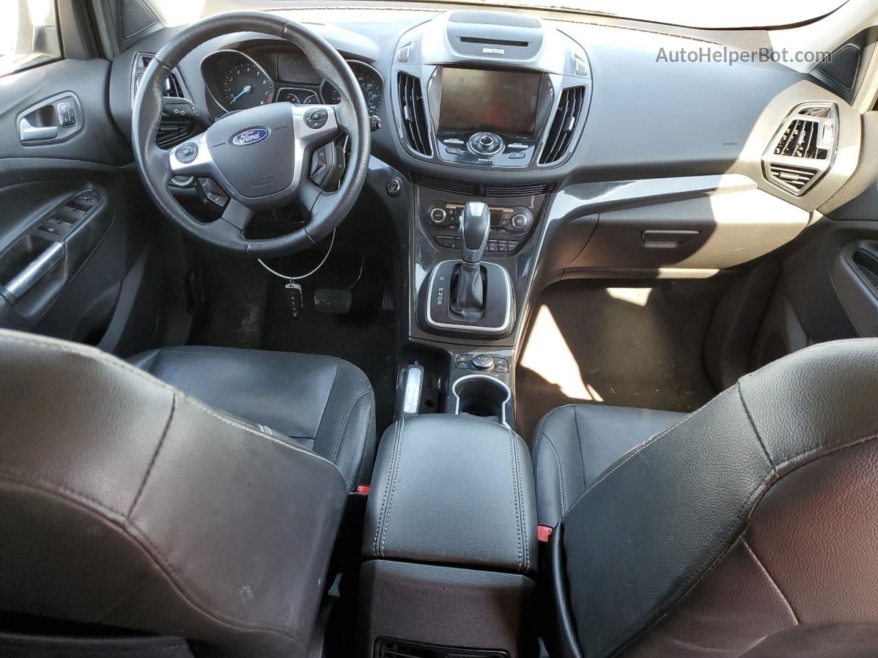 2014 Ford Escape Titanium Белый vin: 1FMCU0JX7EUB43178