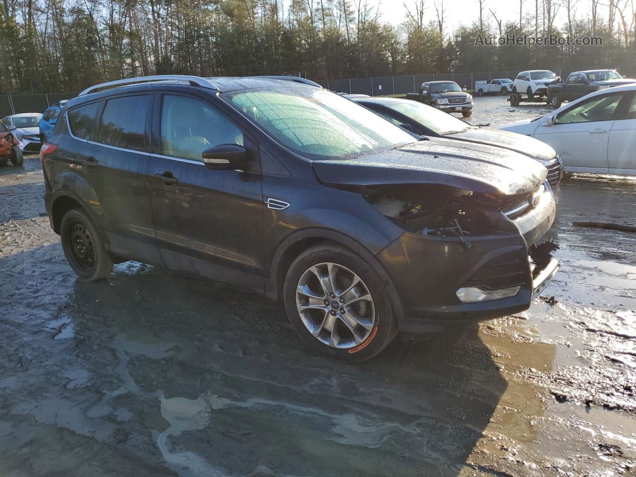 2014 Ford Escape Titanium Black vin: 1FMCU0JX7EUB59459