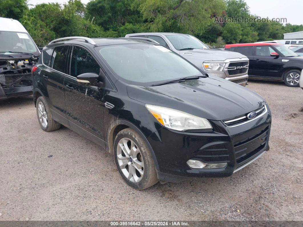 2014 Ford Escape Titanium Черный vin: 1FMCU0JX7EUC75549