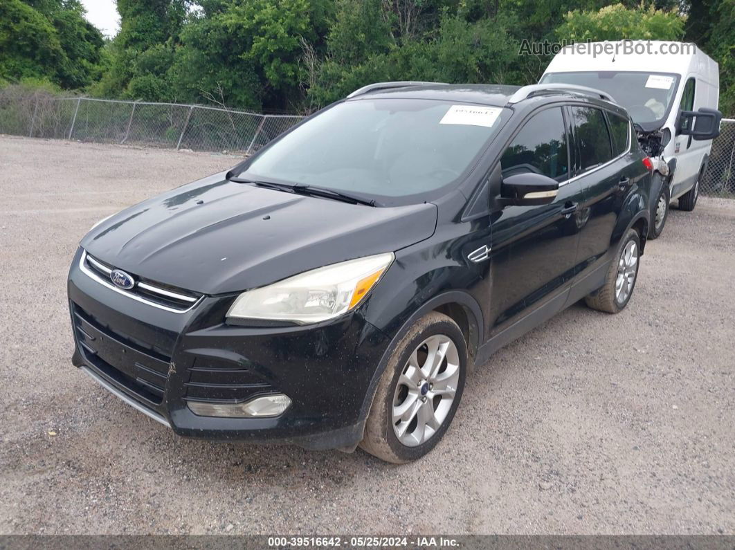 2014 Ford Escape Titanium Черный vin: 1FMCU0JX7EUC75549