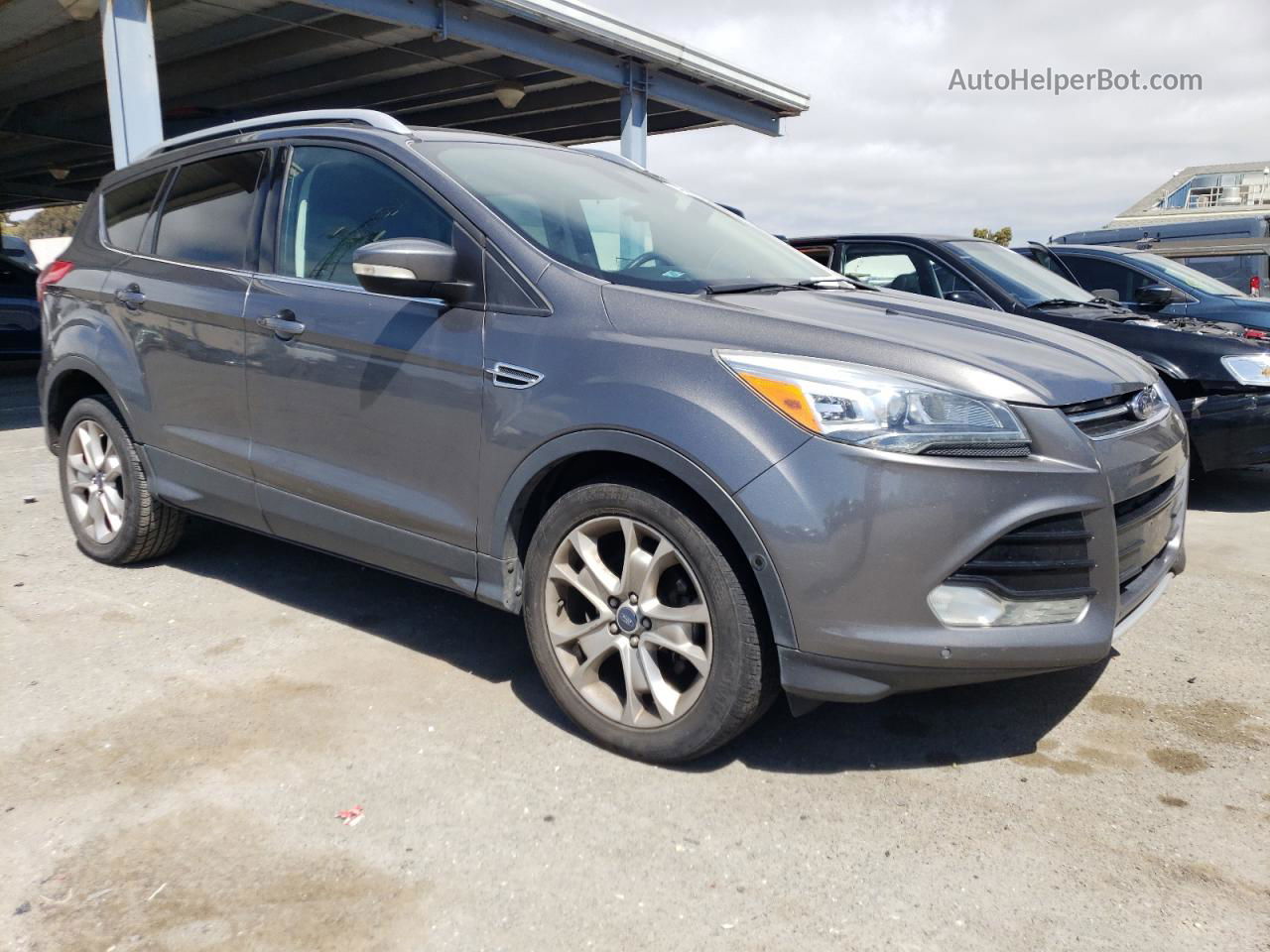 2014 Ford Escape Titanium Серый vin: 1FMCU0JX8EUB32190