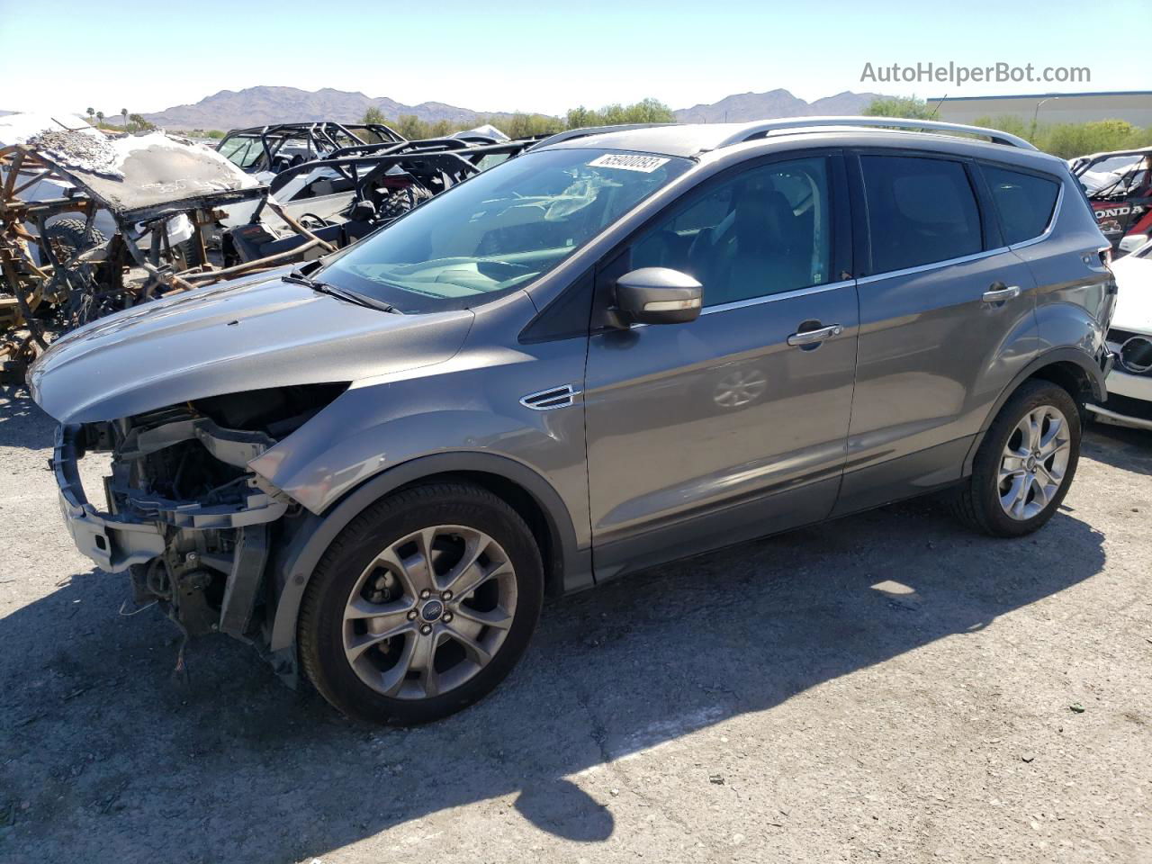 2014 Ford Escape Titanium Gray vin: 1FMCU0JX8EUC18941