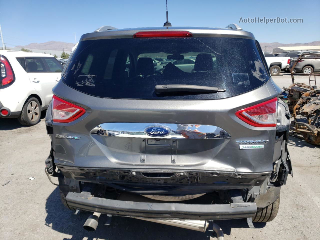 2014 Ford Escape Titanium Gray vin: 1FMCU0JX8EUC18941