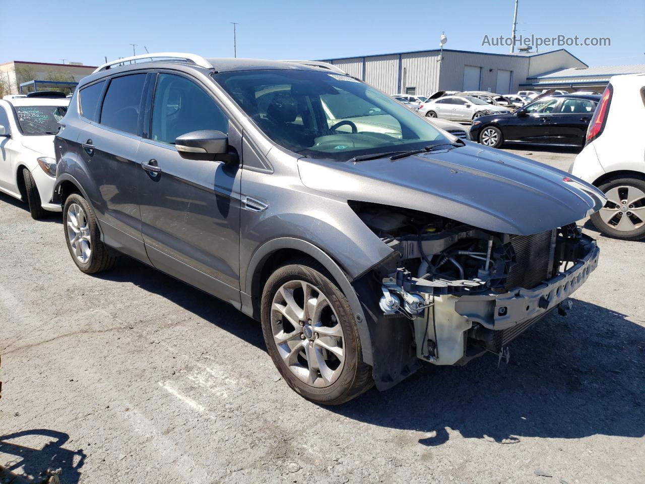 2014 Ford Escape Titanium Gray vin: 1FMCU0JX8EUC18941