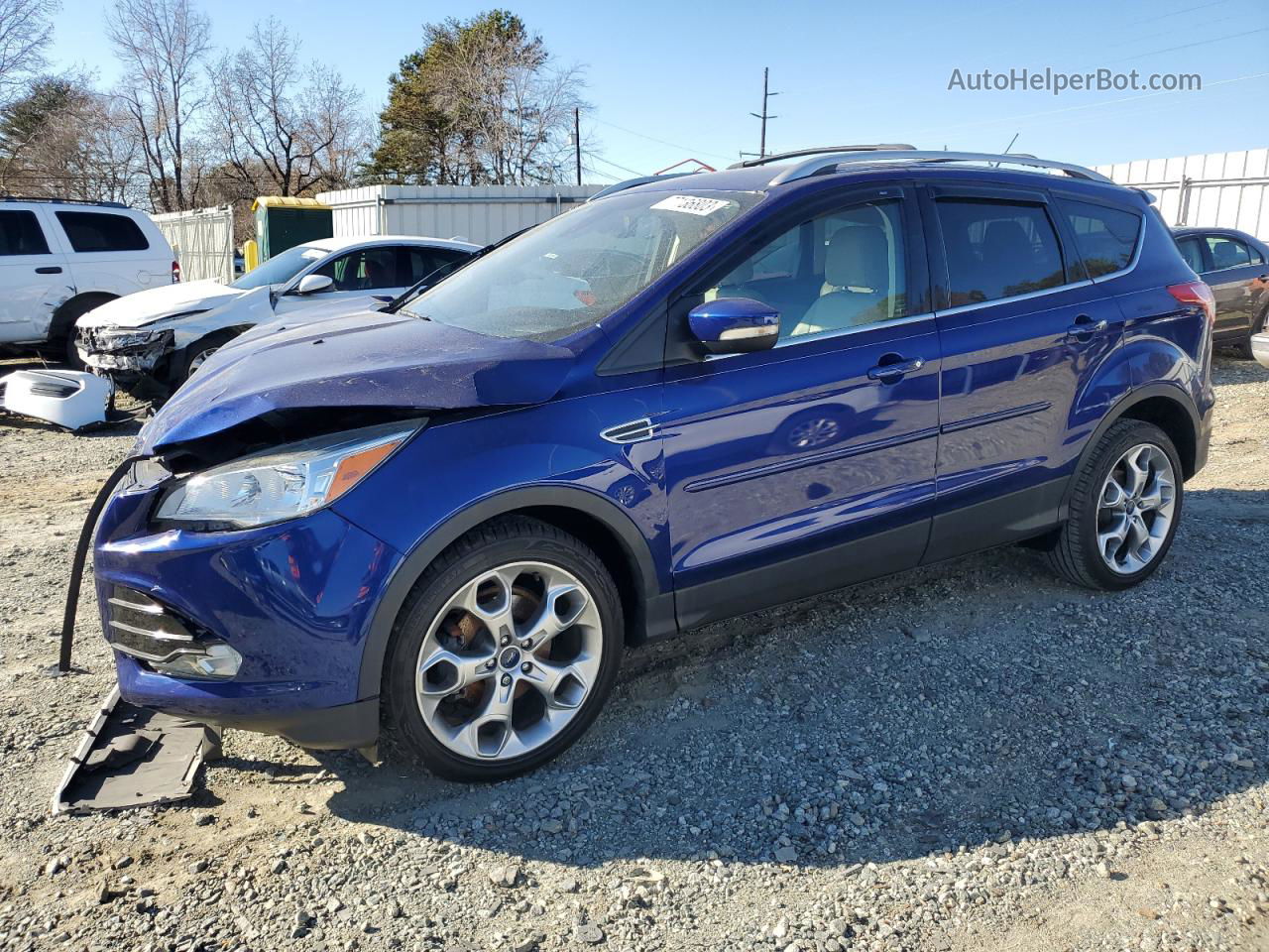 2016 Ford Escape Titanium Blue vin: 1FMCU0JX8GUA49541