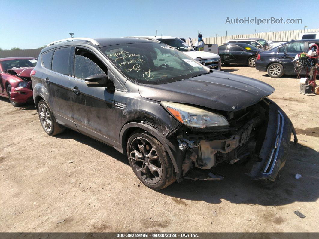 2016 Ford Escape Titanium Серый vin: 1FMCU0JX8GUB36548