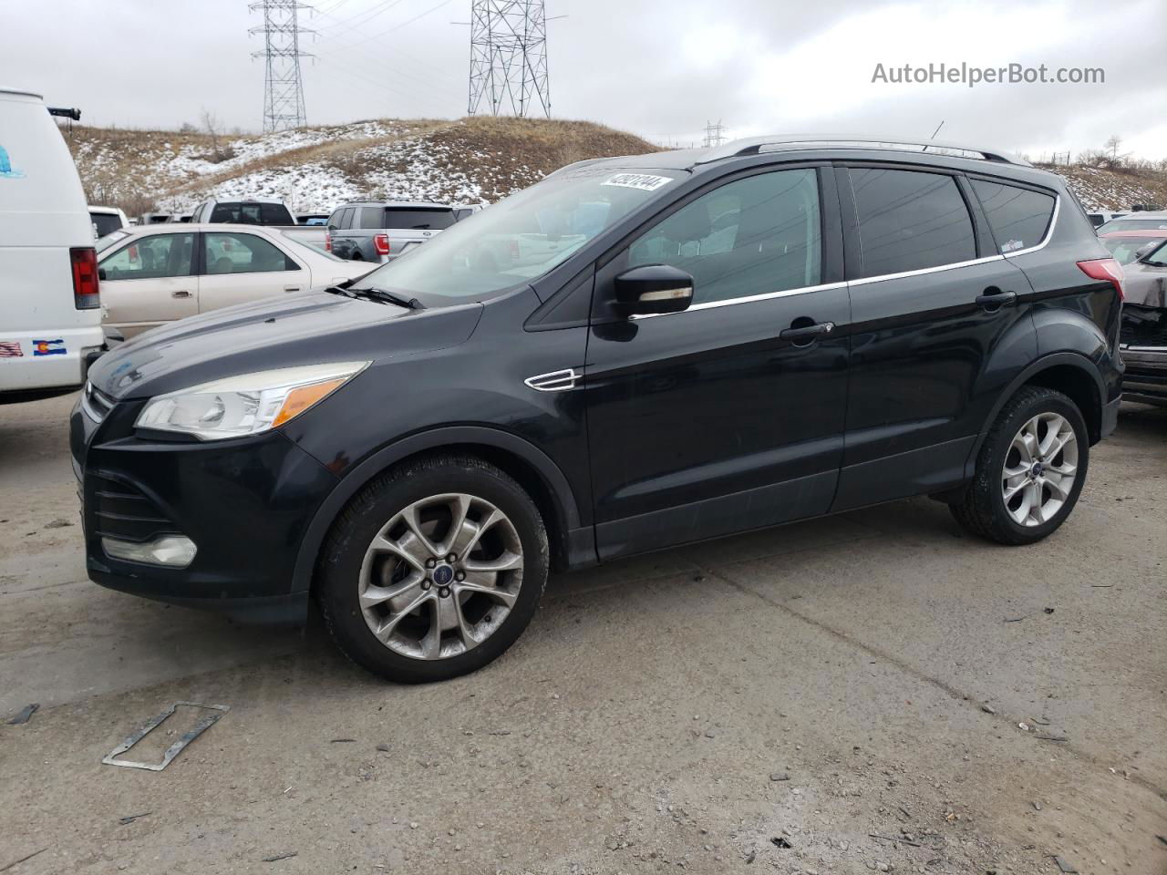 2014 Ford Escape Titanium Black vin: 1FMCU0JX9EUB40086