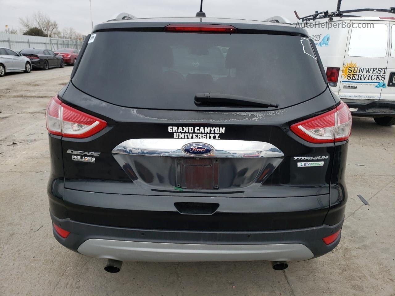 2014 Ford Escape Titanium Black vin: 1FMCU0JX9EUB40086