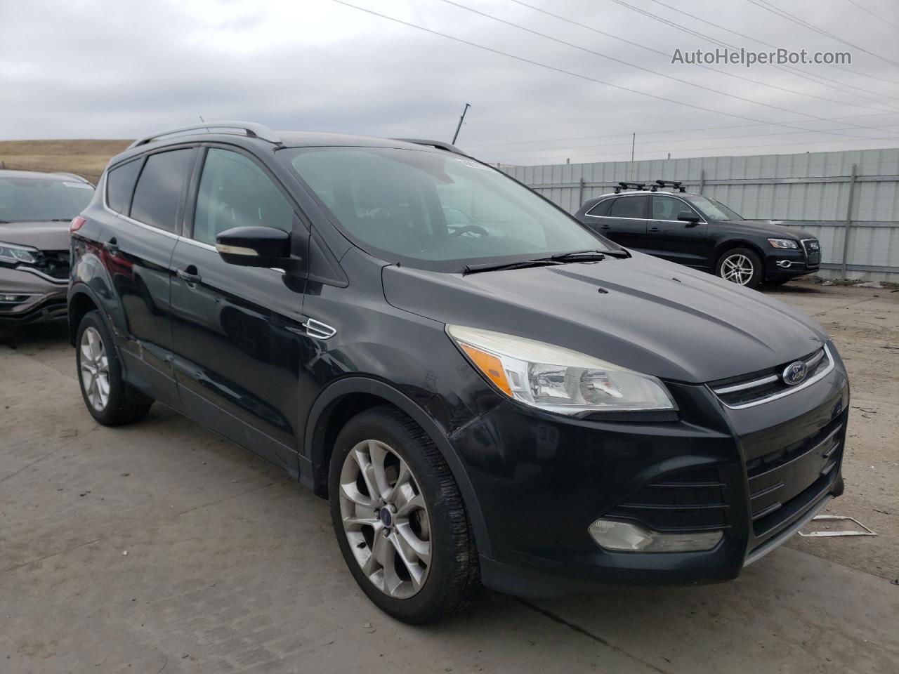 2014 Ford Escape Titanium Black vin: 1FMCU0JX9EUB40086