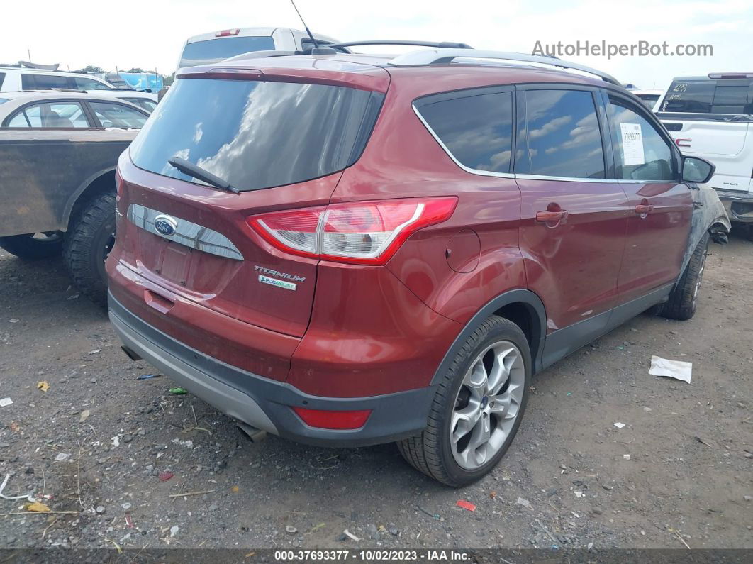 2014 Ford Escape Titanium Красный vin: 1FMCU0JXXEUB56202