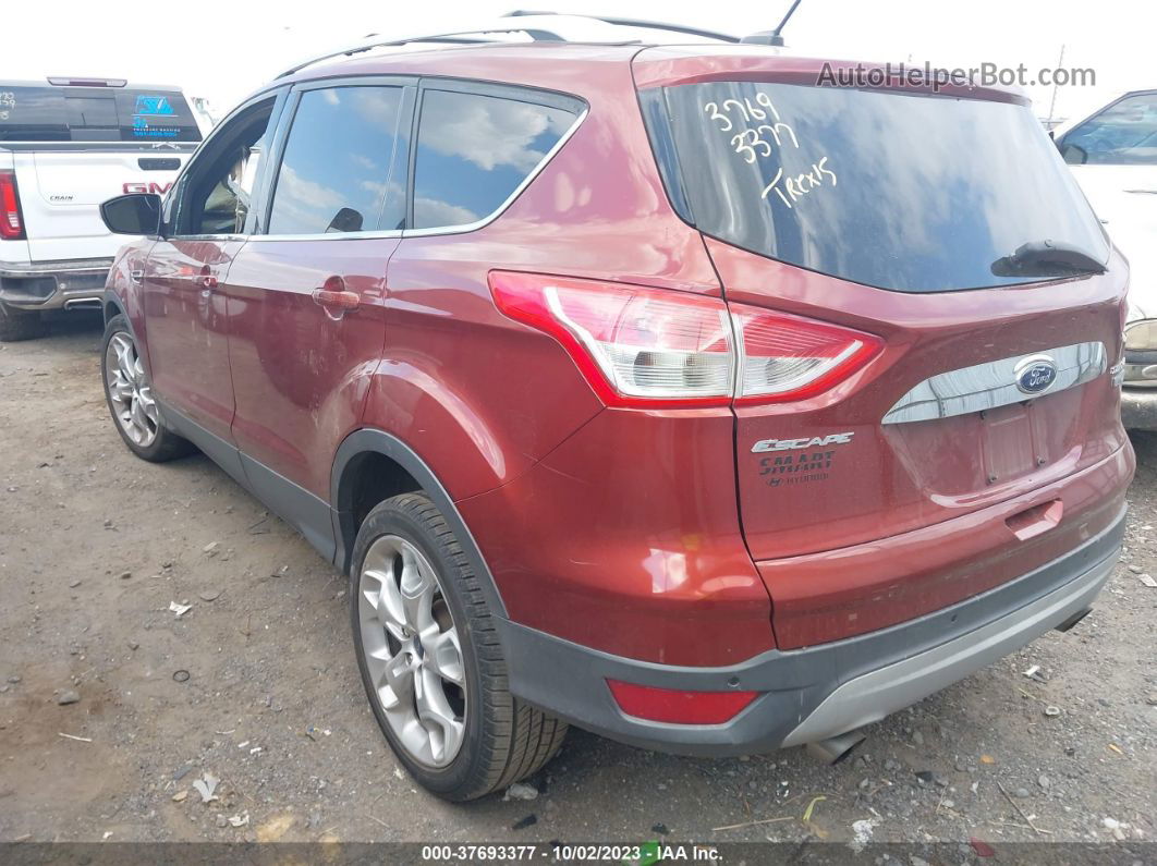 2014 Ford Escape Titanium Красный vin: 1FMCU0JXXEUB56202