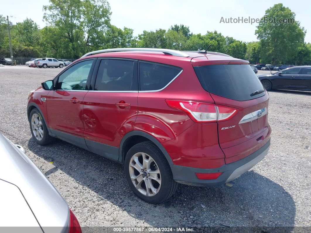 2014 Ford Escape Titanium Red vin: 1FMCU0JXXEUC51083