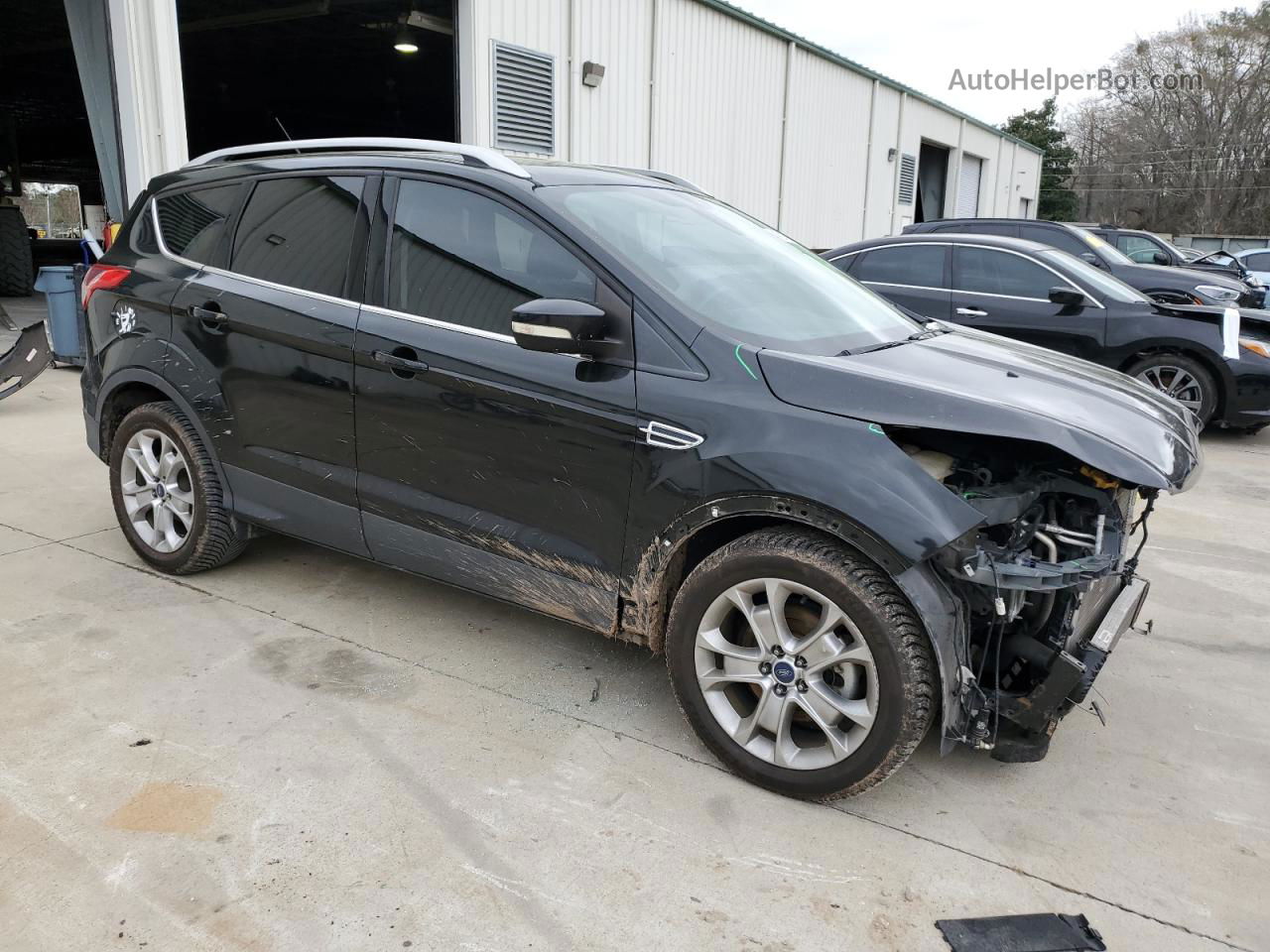 2015 Ford Escape Titanium Черный vin: 1FMCU0JXXFUA03286