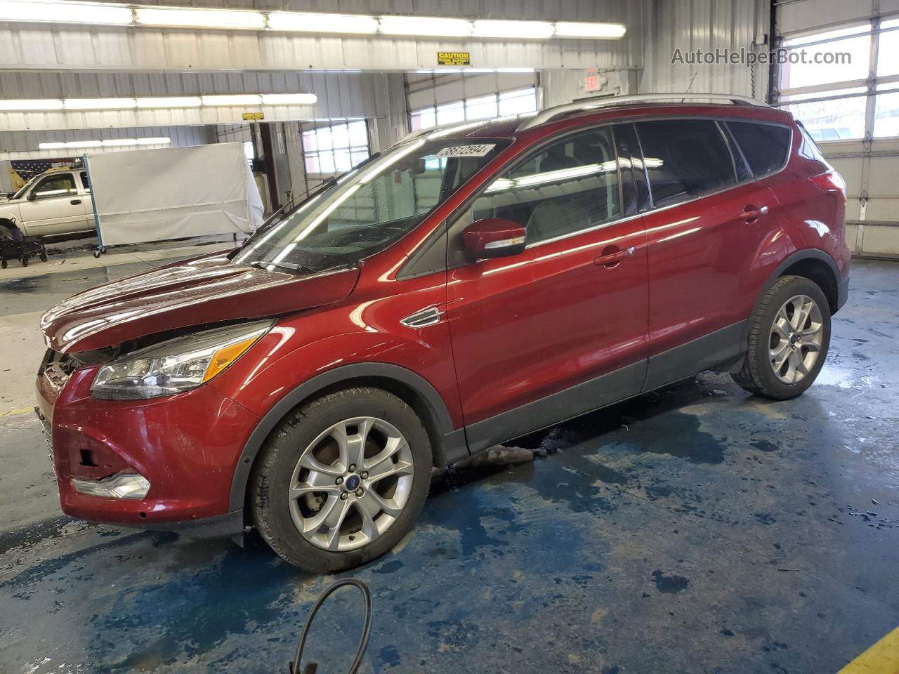 2015 Ford Escape Titanium Maroon vin: 1FMCU0JXXFUA24087