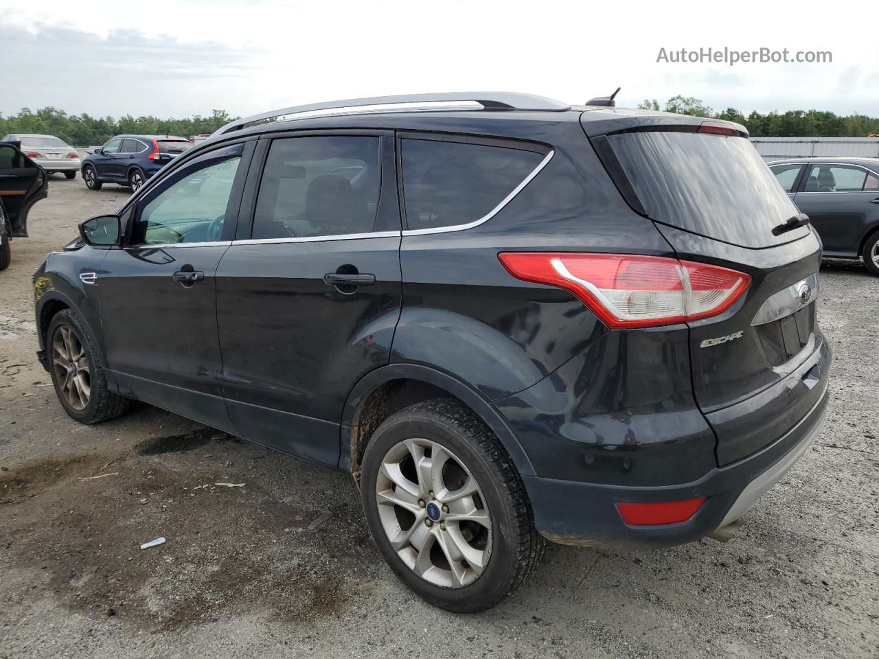 2015 Ford Escape Titanium Черный vin: 1FMCU0JXXFUB55391