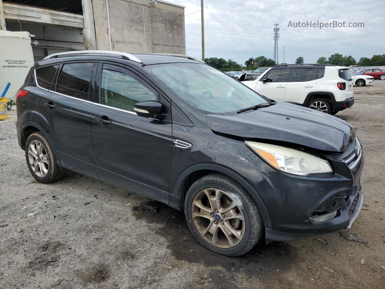 2015 Ford Escape Titanium Черный vin: 1FMCU0JXXFUB55391