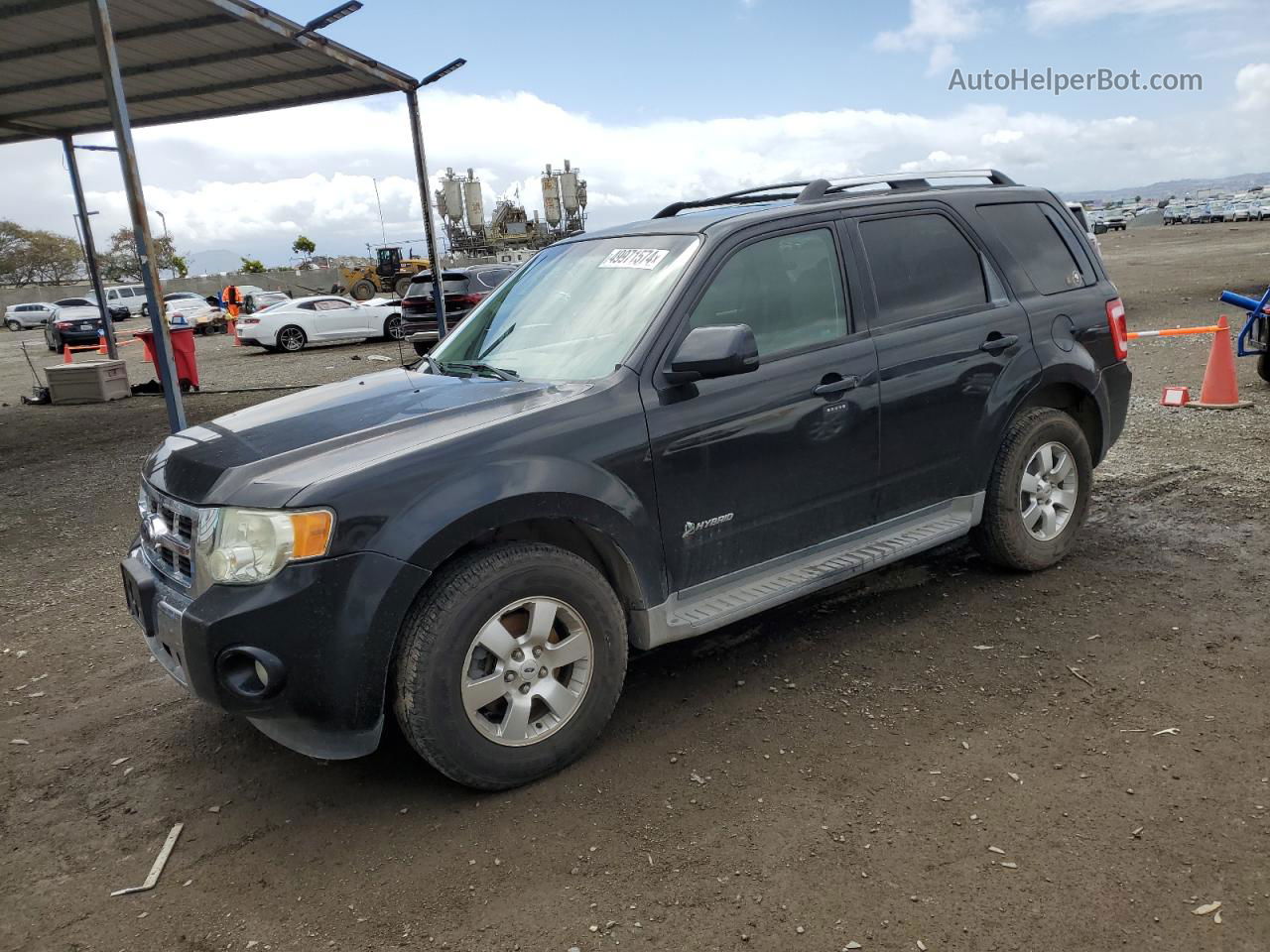 2009 Ford Escape Hybrid Black vin: 1FMCU49339KA22576