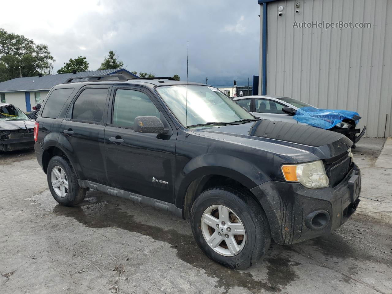 2009 Ford Escape Hybrid Black vin: 1FMCU49339KD02305