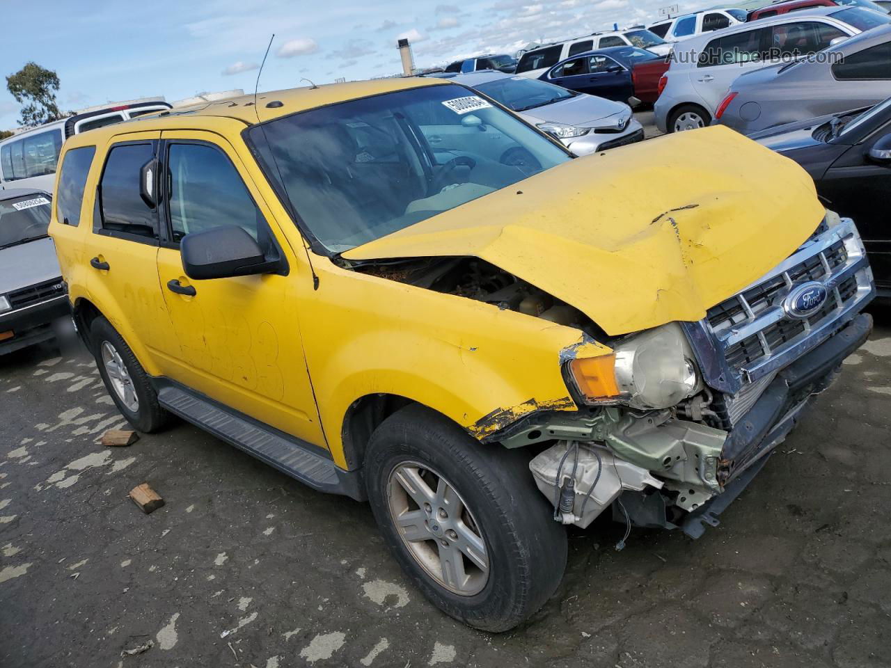 2009 Ford Escape Hybrid Желтый vin: 1FMCU49349KC01774