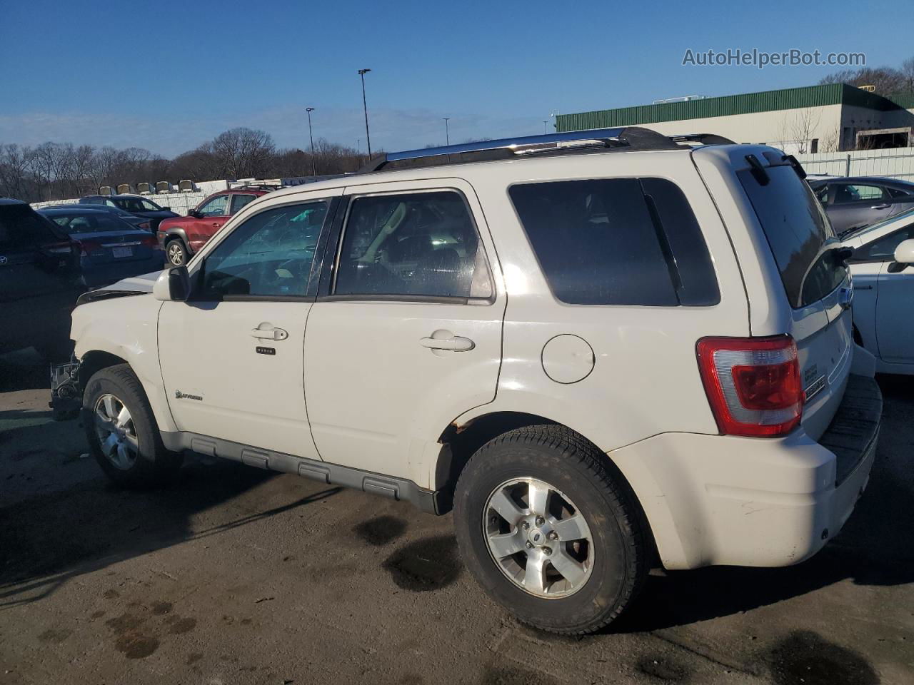 2009 Ford Escape Hybrid White vin: 1FMCU49349KC99138